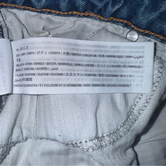 ABERCROMBIE & FITCH Curve Love The Mom High Rise Jean Distressed Size 28/6R - Picture 13 of 14